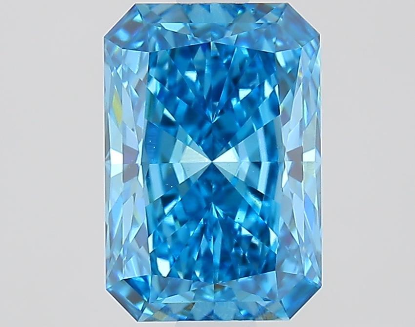 1.70 Ct. Fancy Vivid Blue Radiant Lab Grown Diamond