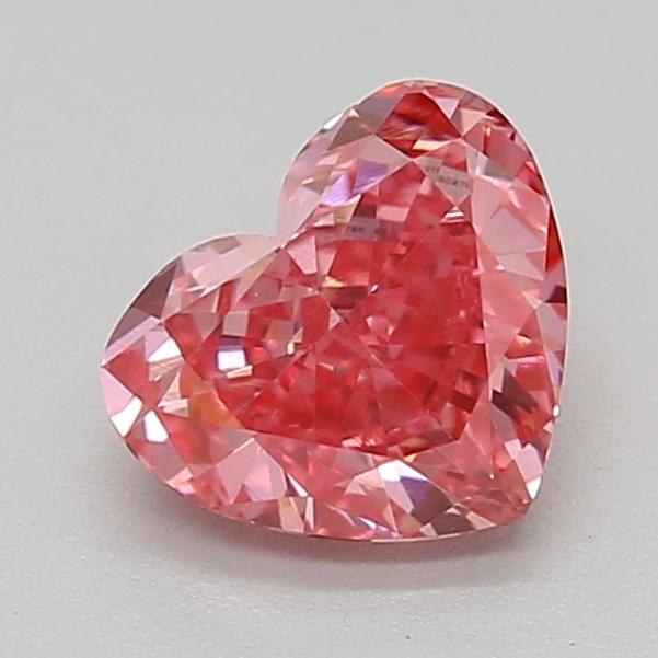 0.49 Ct. Fancy Vivid  Pink Heart Lab Grown Diamond
