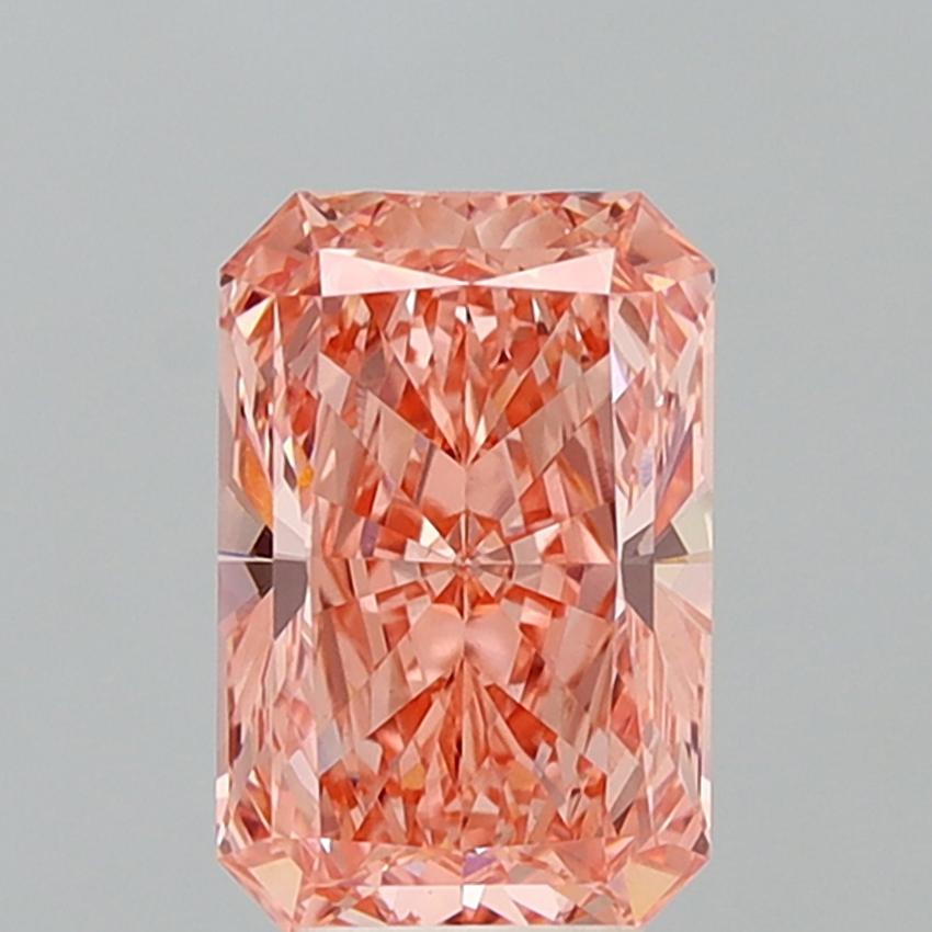 5.04 Ct. Fancy Vivid Pink Radiant Lab Grown Diamond