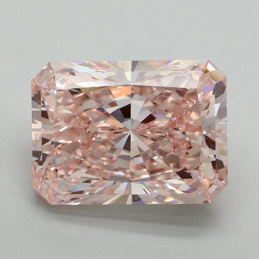 10.03 Ct. Fancy Intense Pink Radiant Lab Grown Diamond