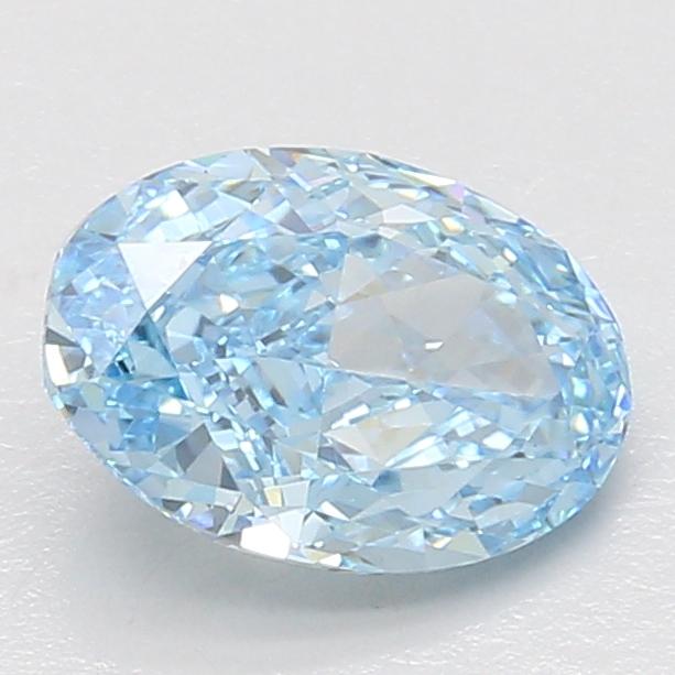 2.10 Ct. Fancy Vivid Blue Oval Lab Grown Diamond