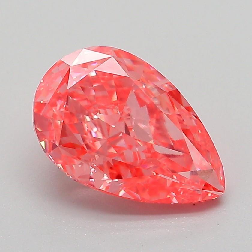 2.08 Ct. Fancy Vivid Pink Pear Lab Grown Diamond