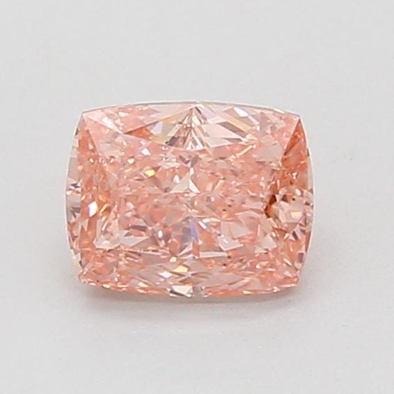 0.90 Ct. Fancy Vivid Pink Cushion Lab Grown Diamond