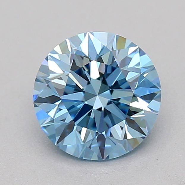 0.50 Ct. Fancy Vivid  Blue Round Lab Grown Diamond