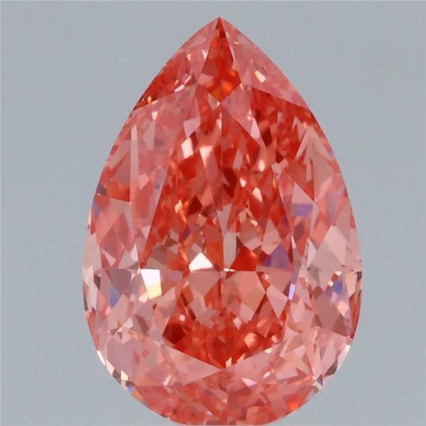 2.69 Ct. Fancy Vivid Pink Pear Lab Grown Diamond