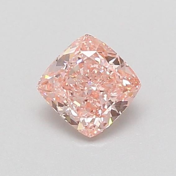 0.57 Ct. Fancy Vivid Pink Cushion Lab Grown Diamond