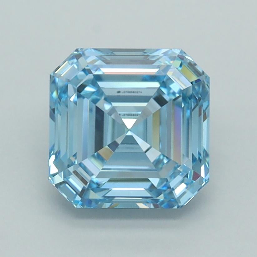 2.03 Ct. Fancy Vivid  Blue Asscher Lab Grown Diamond