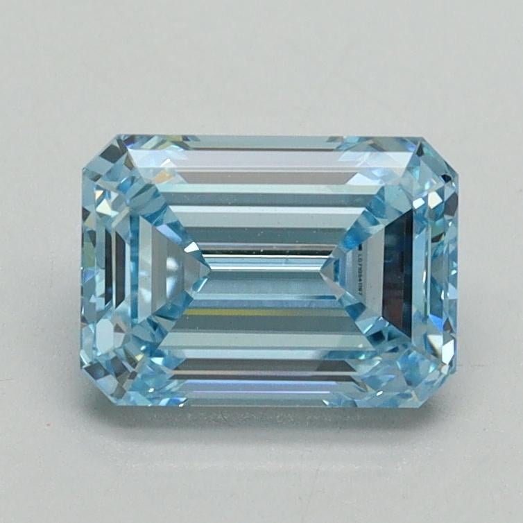 1.36 Ct. Fancy Intense Blue Emerald Lab Grown Diamond