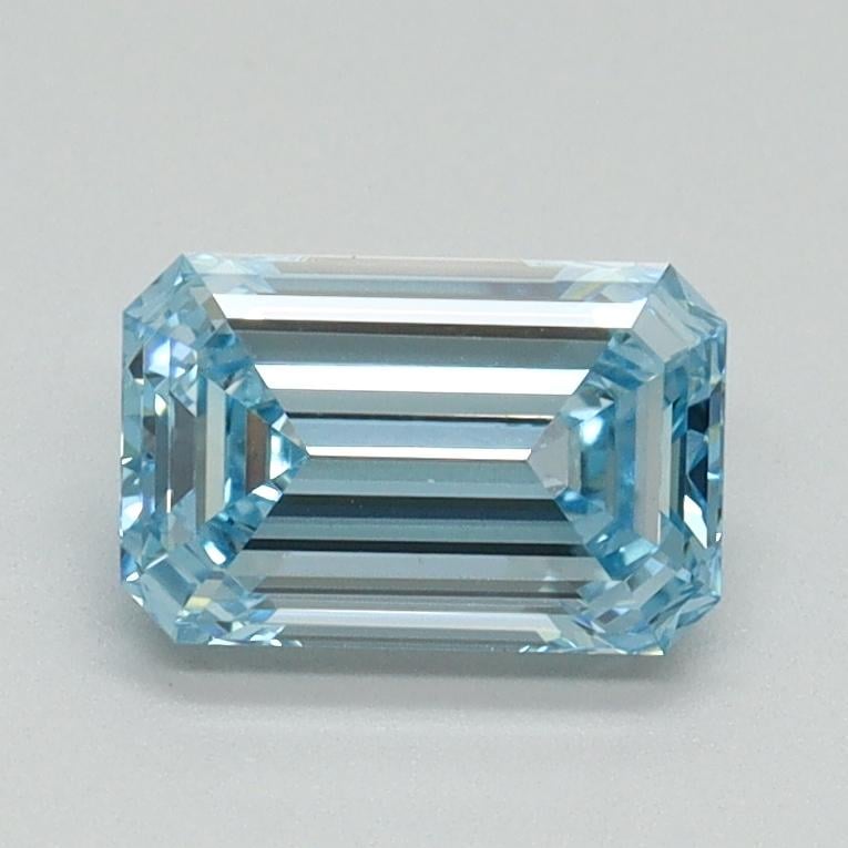 1.07 Ct. Fancy Intense Blue Emerald Lab Grown Diamond