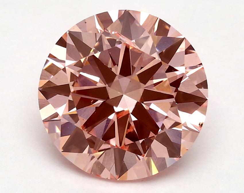 2.20 Ct. Fancy Vivid Pink Round Lab Grown Diamond