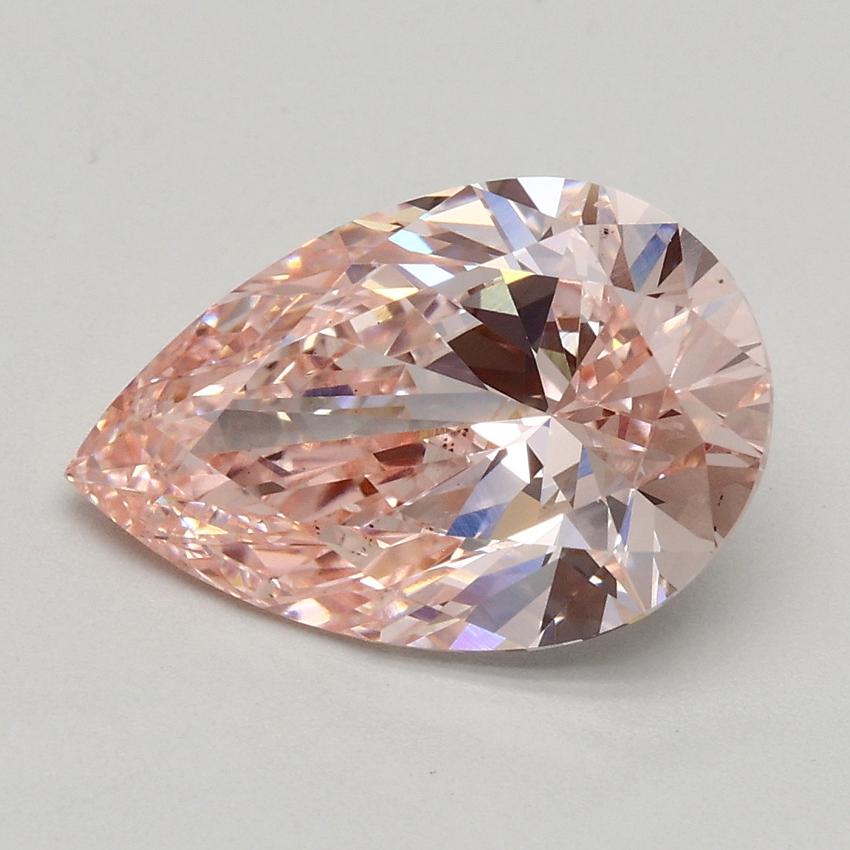 2.20 Ct. Fancy Intense Pink Pear Lab Grown Diamond