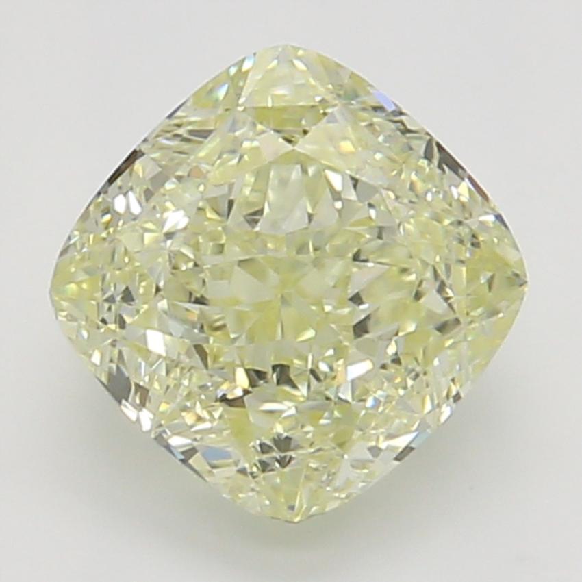 0.72 Ct. Fancy Light Yellow Cushion Diamond
