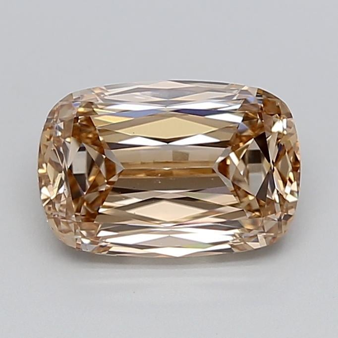 2.49 Ct. Light  Brown Cushion Lab Grown Diamond