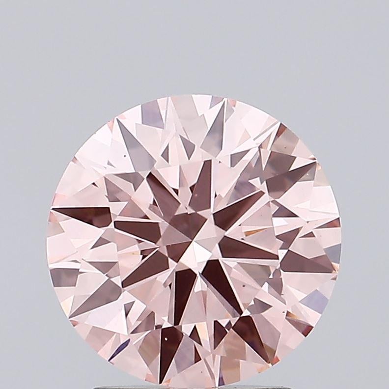 1.97 Ct. Fancy Intense Pink Round Lab Grown Diamond