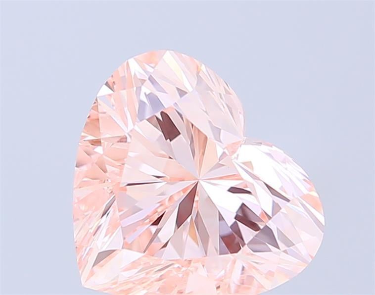 4.01 Ct. Fancy Intense Pink Heart Lab Grown Diamond
