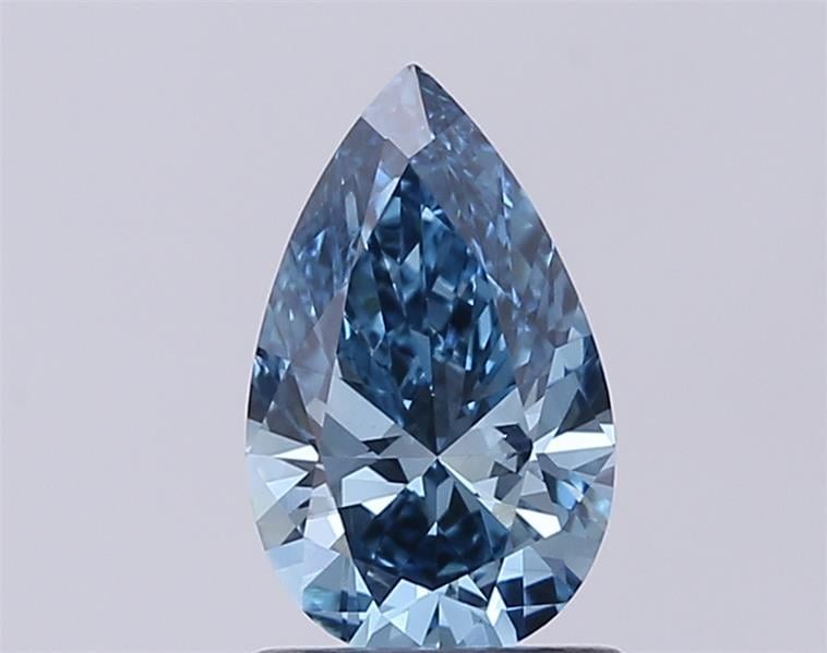 0.94 Ct. Fancy Vivid Blue Pear Lab Grown Diamond