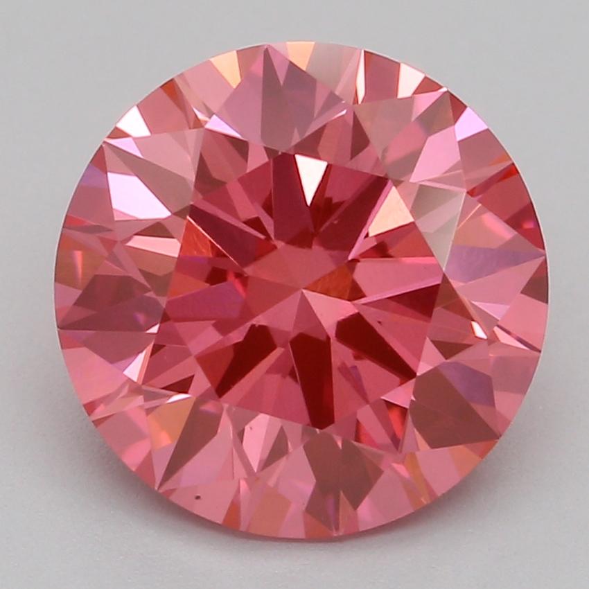 2.06 Ct. Fancy Vivid Pink Round Lab Grown Diamond