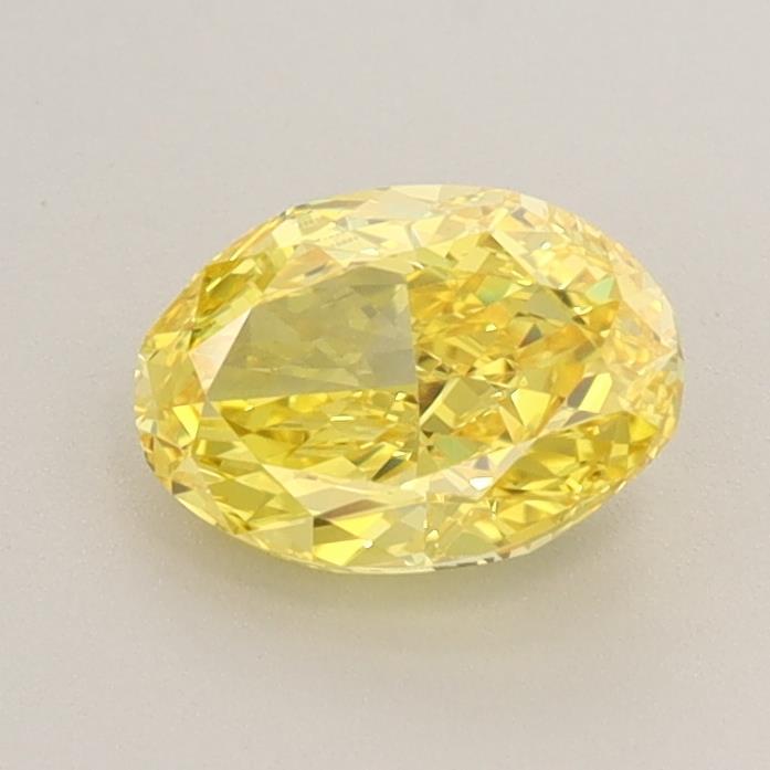 0.99 Ct. Fancy Vivid Yellow Oval Lab Grown Diamond