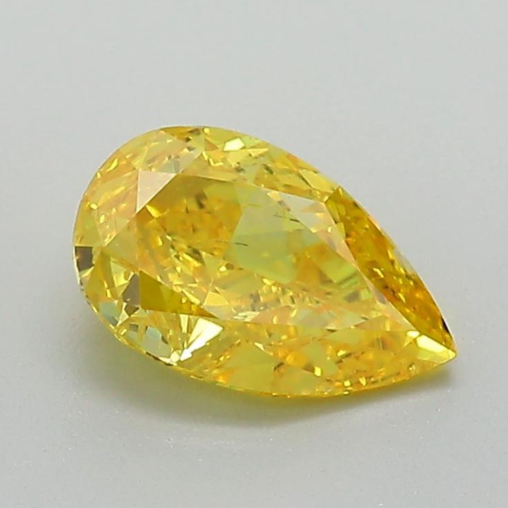 1.01 Ct. Fancy Vivid Yellow Pear Lab Grown Diamond
