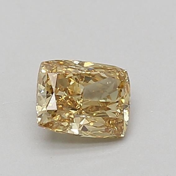 0.60 Ct. Fancy Yellow Cushion Lab Grown Diamond