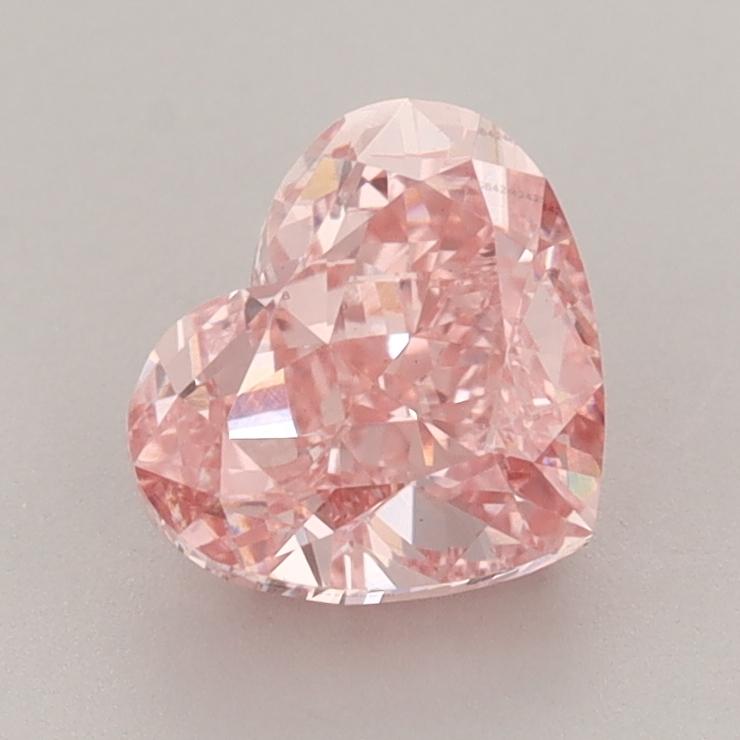 1.72 Ct. Fancy Vivid  Pink Heart Lab Grown Diamond