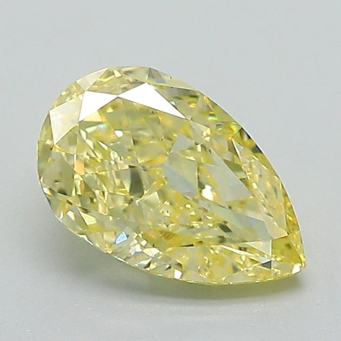1.22 Ct. Fancy Intense Yellow Pear Lab Grown Diamond