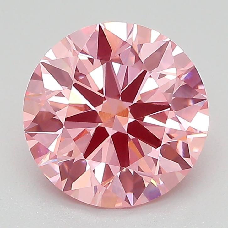 2.20 Ct. Fancy Vivid Pink Round Lab Grown Diamond