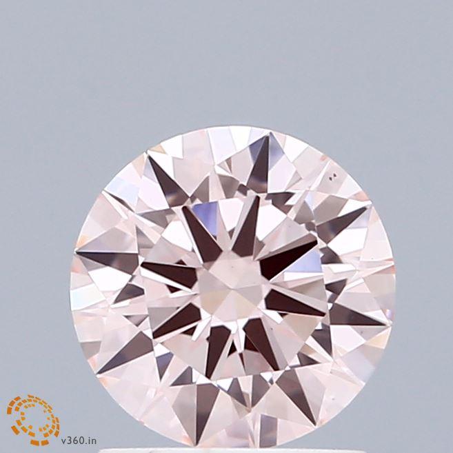 1.33 Ct. Fancy Intense Pink Round Lab Grown Diamond