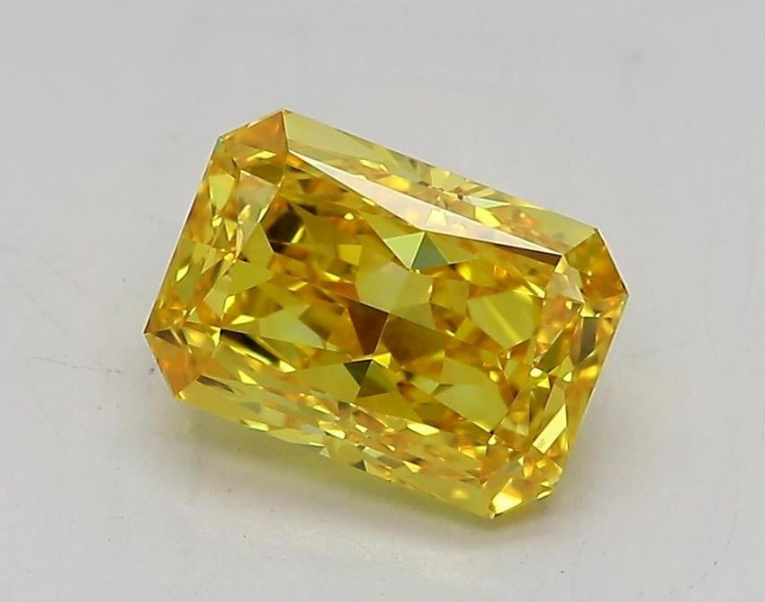 1.59 Ct. Fancy Vivid Yellow Radiant Lab Grown Diamond