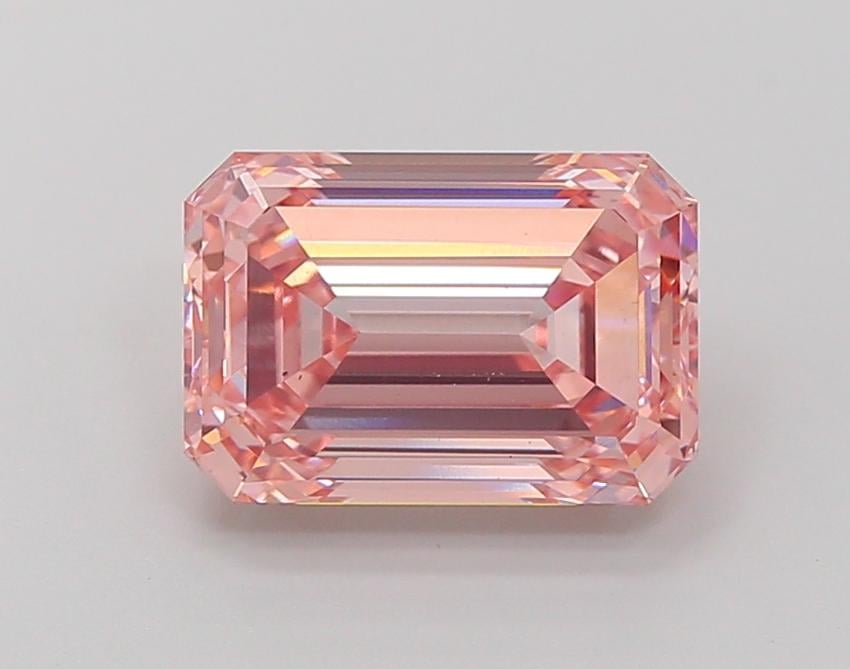3.63 Ct. Fancy Intense Pink Emerald Lab Grown Diamond