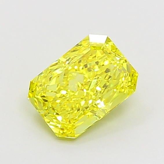 1.37 Ct. Fancy Vivid Yellow Radiant Lab Grown Diamond