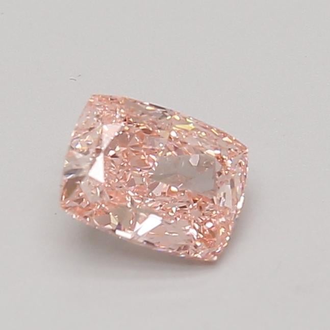 0.90 Ct. Fancy Vivid Pink Cushion Lab Grown Diamond