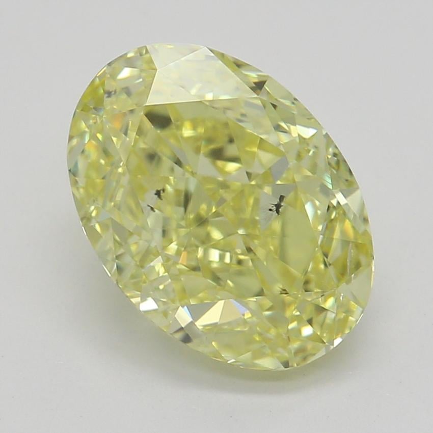 1.77 Ct. Fancy Intense Yellow Oval Diamond