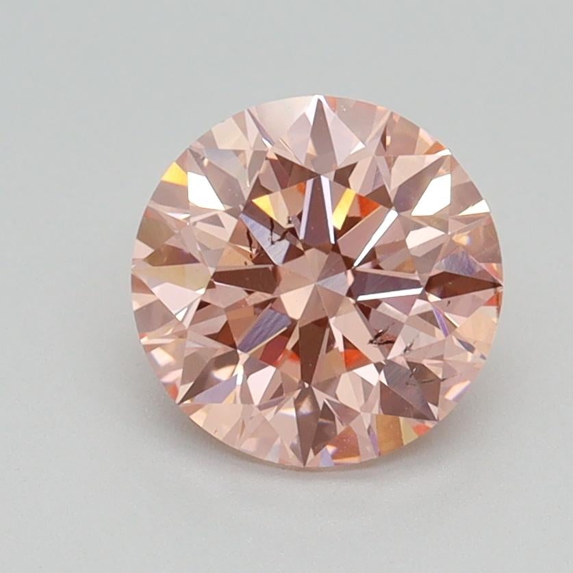 1.53 Ct. Fancy Intense Pink Round Lab Grown Diamond