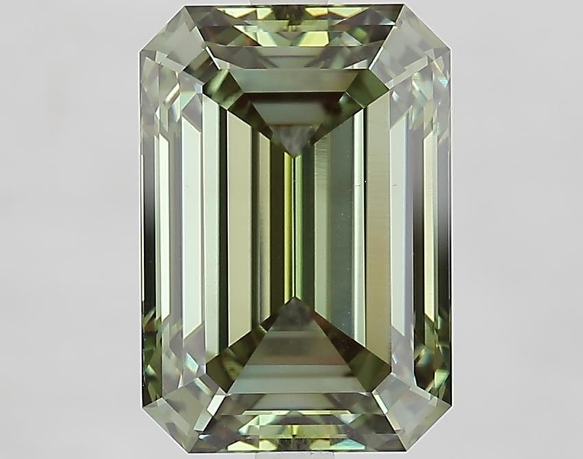 5.10 Ct. Fancy Vivid Green Emerald Lab Grown Diamond