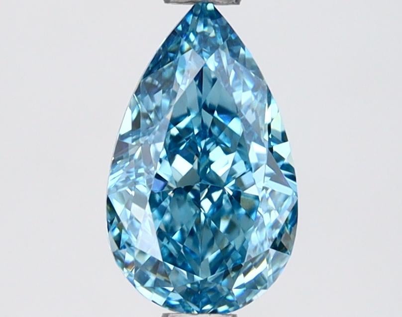 1.18 Ct. Fancy Vivid Blue Pear Lab Grown Diamond