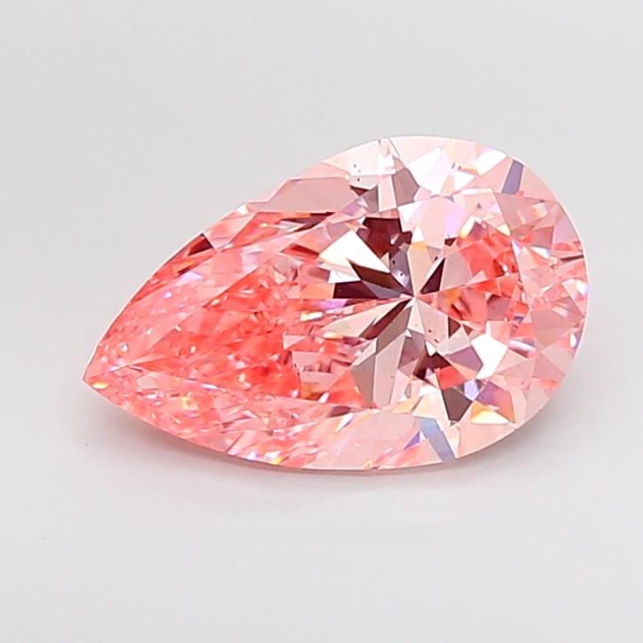 4.00 Ct. Fancy Vivid  Pink Pear Lab Grown Diamond