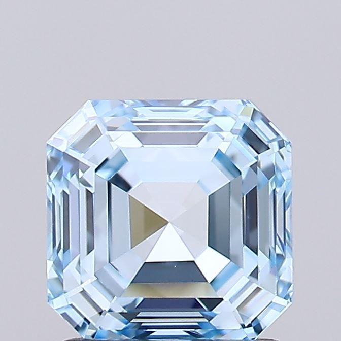 1.43 Ct. Fancy Intense Blue Asscher Lab Grown Diamond