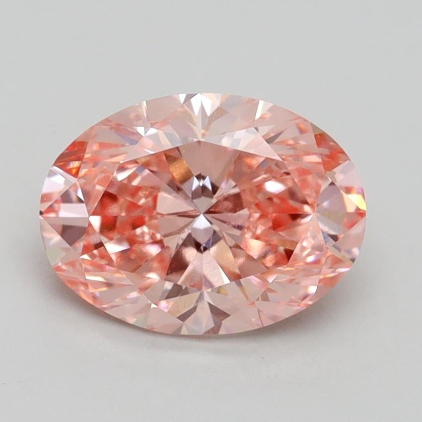 1.83 Ct. Fancy Vivid Pink Oval Lab Grown Diamond