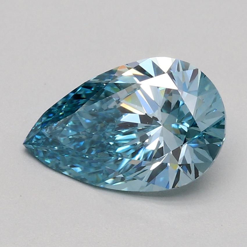 1.05 Ct. Fancy Vivid Blue Pear Lab Grown Diamond