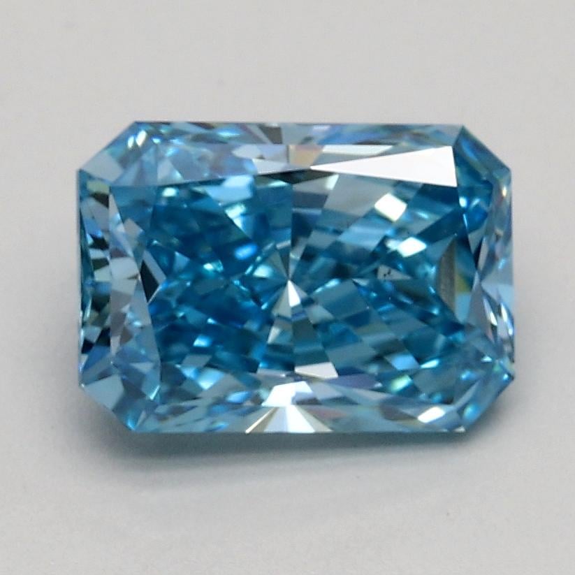 1.28 Ct. Fancy Vivid Blue Radiant Lab Grown Diamond