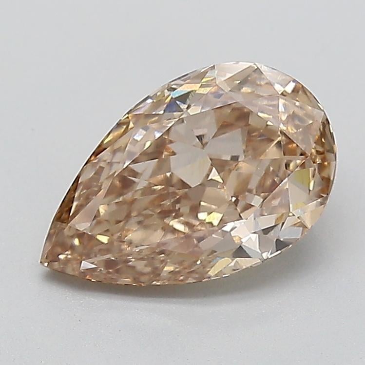 2.03 Ct. Light  Brown Pear Lab Grown Diamond