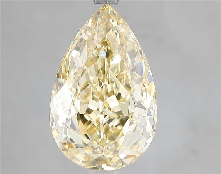 4.53 Ct. Fancy Intense Yellow Pear Lab Grown Diamond