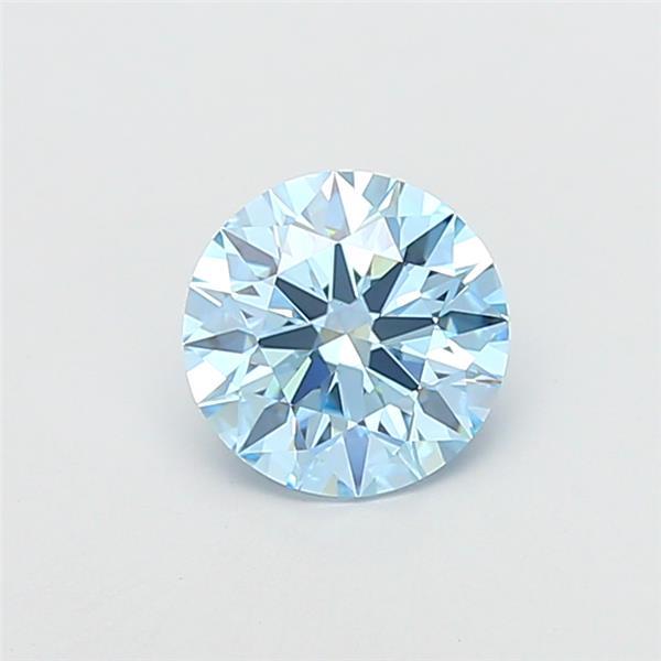 3.03 Ct. Fancy Vivid Blue Round Lab Grown Diamond