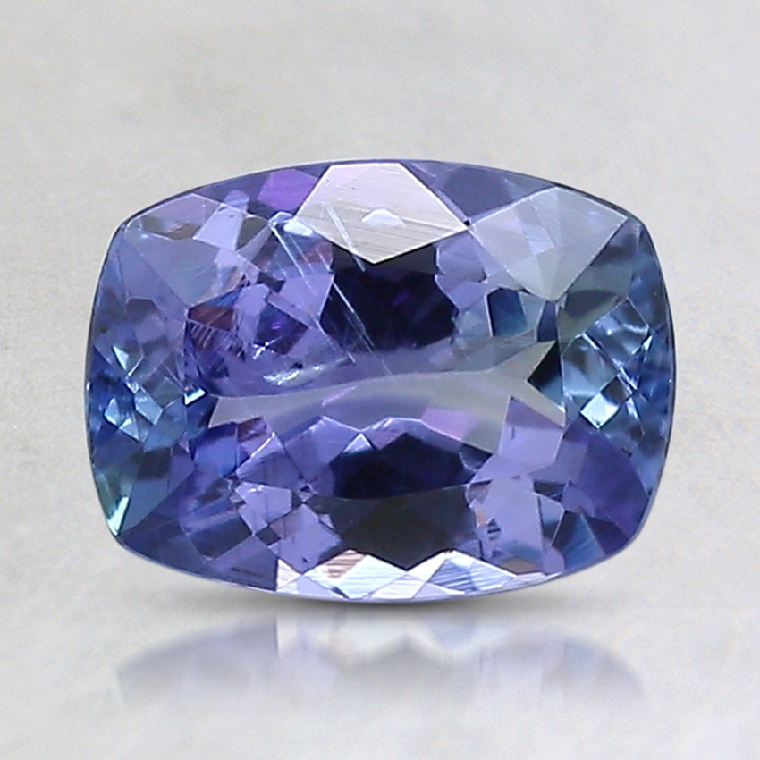 7.9x5.9mm Unheated Violet Cushion Tanzanite