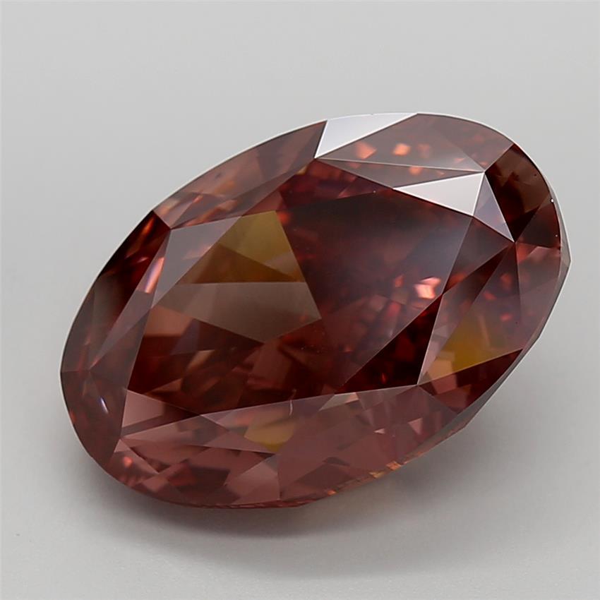 10.52 Ct. Fancy Vivid Pink Oval Lab Grown Diamond