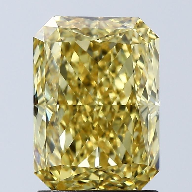 2.05 Ct. Fancy Vivid Yellow Radiant Lab Grown Diamond