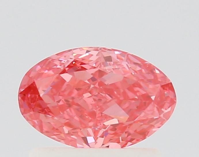 0.75 Ct. Fancy Vivid Pink Oval Lab Grown Diamond
