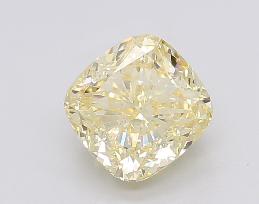 2.28 Ct. Fancy Intense Yellow Cushion Lab Grown Diamond