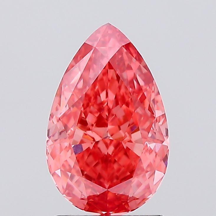 1.81 Ct. Fancy Vivid Pink Pear Lab Grown Diamond